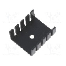 Radiator presat, aluminiu, 30mm x 25mm, negru, STONECOLD - HS-002