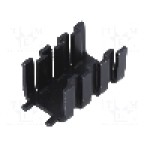 Radiator presat, aluminiu, 32mm x 18.5mm, negru, FISCHER ELEKTRONIK - FK235SAL2