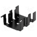 Radiator presat, aluminiu, 33mm x 25.4mm, negru, FISCHER ELEKTRONIK - FK216SACB