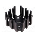 Radiator presat, aluminiu, negru, FISCHER ELEKTRONIK - FK201SACB