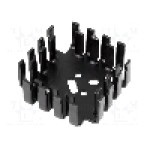 Radiator presat, aluminiu, negru, FISCHER ELEKTRONIK - FK223SACB