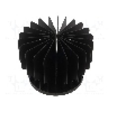 Radiator presat, aluminiu, neagra, FISCHER ELEKTRONIK - SK LED R 65 SA