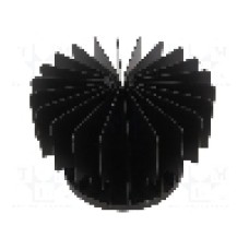 Radiator presat, aluminiu, neagra, FISCHER ELEKTRONIK - SK LED R 80 SA