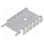 Radiator presat, bronz alb, 35.6mm x 22mm, FISCHER ELEKTRONIK - FK218MI32