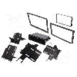 Rama adaptoare, 1 DIN, 2 DIN, Hyundai, Kia, neagra, METRA - 99-7358