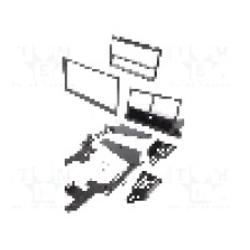 Rama adaptoare, 1 DIN, 2 DIN, Nissan, neagra, METRA - 99-7421