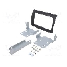 Rama adaptoare, 2 DIN, Citroën, Fiat, Opel, Peugeot, neagra, ACV - 381094-29-1