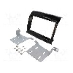 Rama adaptoare, 2 DIN, Citroën, Fiat, Opel, Peugeot, negru luciu, ACV - 381094-35-1