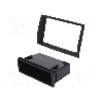 Rama adaptoare, 2 DIN, Citroën, Fiat, Peugeot, black/rubber-touch, ACV - 291094-18-0