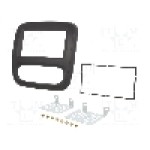 Rama adaptoare, 2 DIN, Fiat, Nissan, Opel, Renault, neagra, 4CARMEDIA - 