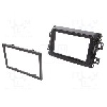 Rama adaptoare, 2 DIN, Fiat, negru luciu, 4CARMEDIA - 