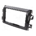 Rama adaptoare, 2 DIN, Fiat, negru luciu, 4CARMEDIA - 