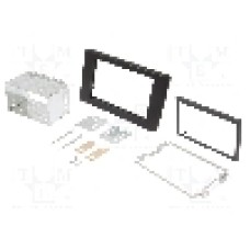 Rama adaptoare, 2 DIN, Nissan, Opel, Renault, neagra, ACV - 381250-20-1-2