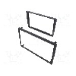 Rama adaptoare, 2 DIN, Opel, Renault, Suzuki, neagra, 4CARMEDIA - 