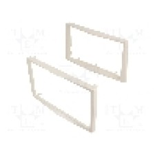Rama adaptoare, 2 DIN, Opel, alb (perlat), 4CARMEDIA - 