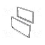 Rama adaptoare, 2 DIN, Opel, argintie, shiny silver, 4CARMEDIA - 