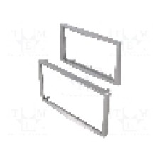 Rama adaptoare, 2 DIN, Opel, argintie, shiny silver, 4CARMEDIA - 