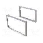 Rama adaptoare, 2 DIN, Opel, argintiu deschis, 4CARMEDIA - 