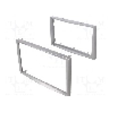 Rama adaptoare, 2 DIN, Opel, argintiu deschis, 4CARMEDIA - 