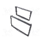 Rama adaptoare, 2 DIN, Opel, grey gloss, 4CARMEDIA - 