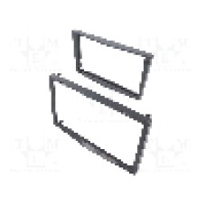 Rama adaptoare, 2 DIN, Opel, grey gloss, 4CARMEDIA - 