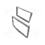 Rama adaptoare, 2 DIN, Opel, gri inchis, gri (inchis), 4CARMEDIA - 