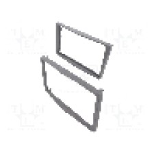 Rama adaptoare, 2 DIN, Opel, gri inchis, gri (inchis), 4CARMEDIA - 