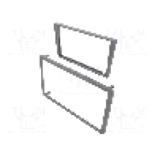Rama adaptoare, 2 DIN, Opel, gri inchis, gri (inchis), 4CARMEDIA - 