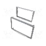Rama adaptoare, 2 DIN, Opel, matt silver, 4CARMEDIA - 