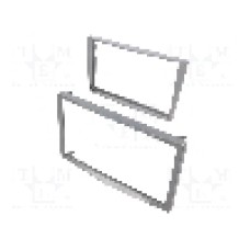 Rama adaptoare, 2 DIN, Opel, matt silver, 4CARMEDIA - 
