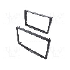 Rama adaptoare, 2 DIN, Opel, negru luciu, shiny black, 4CARMEDIA - 