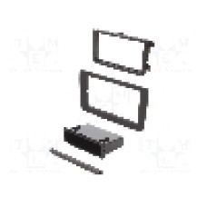 Rama adaptoare, 2 DIN, Seat, Škoda, VW, black/rubber-touch, ACV - 291320-10-1-0