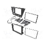 Rama adaptoare, 2 DIN, VW, negru luciu, ACV - 381320-28-1