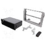 Rama adaptoare, 2 ISO, Fiat, Lancia, argintie, PER.PIC. - MA42003.2-05