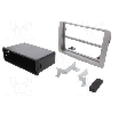 Rama adaptoare, 2 ISO, Fiat, Lancia, argintie, PER.PIC. - MA42003.2-05