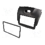 Rama adaptoare Isuzu, 2 DIN, neagra, 4CARMEDIA - 