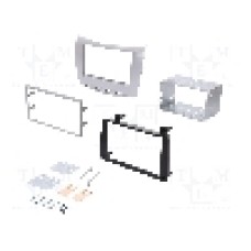 Rama adaptoare Lancia, 2 DIN, argintie, 4CARMEDIA - 