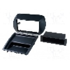 Rama adaptoare Peugeot, 2 DIN, gri inchis 