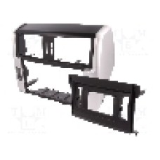 Rama adaptoare Toyota, 2 DIN, neagra şi argintie, 4CARMEDIA - 