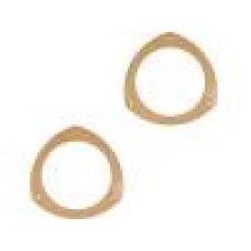 Set 2 distantiere pentru difuzoare auto, 130mm, MDF, Opel - 