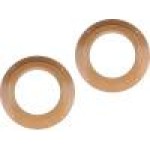 Set 2 distantiere pentru difuzoare auto, 165mm, MDF, Audi - 
