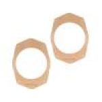 Set 2 distantiere pentru difuzoare auto, 165mm, MDF, Chrysler - 