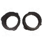 Set 2 distantiere pentru difuzoare auto, 165mm, MDF, Audi - DMAUDI16