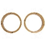 Set 2 distantiere pentru difuzoare auto, 165m, MDF, VW - 