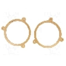 Set 2 distantiere pentru difuzoare auto, 165mm, MDF, Subaru - 