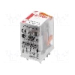 Releu electromagnetic, 110V AC, 6A, 4PDT, serie R4N, RELPOL - R4N-2014-23-5110-WT