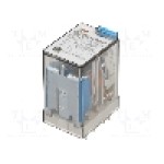 Releu electromagnetic, 110V DC, 15A, 4PDT, serie 55.34, FINDER - 55.34.9.110.0040