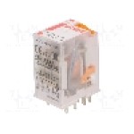 Releu electromagnetic, 115V AC, 6A, 4PDT, serie R4N, RELPOL - R4N-2014-23-5115-WT