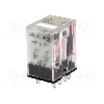 Releu electromagnetic, 120V AC, 10A, DPDT, serie MY2, OMRON - MY2 110/120VAC (S)
