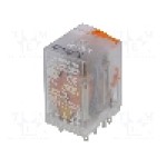 Releu electromagnetic, 120V AC, 6A, 4PDT, serie R4N, RELPOL - R4N-2014-23-5120-WT